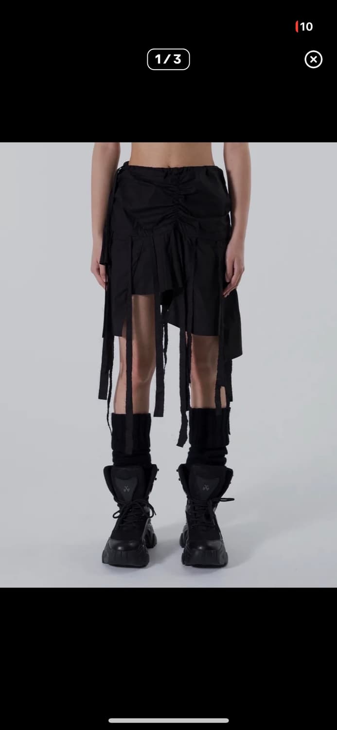 LEEY 언밸런스 태슬 스커트 상품이미지1