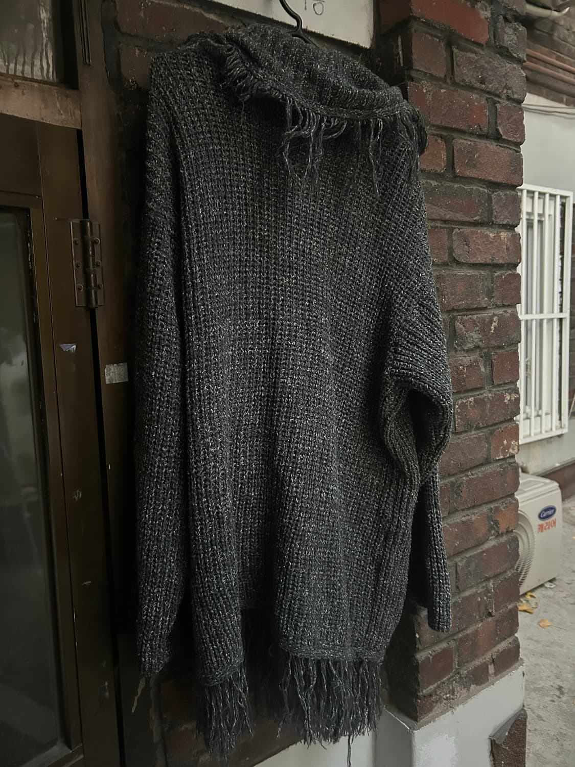 *rare design* 2000s V-kei 그레이 디테일 가디건 상품이미지4