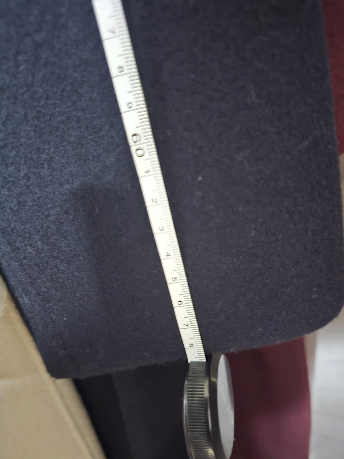 포터리 캐시미어 멜톤 울 맥코트 24fw (3사이즈) 다크 네이비 상품이미지8