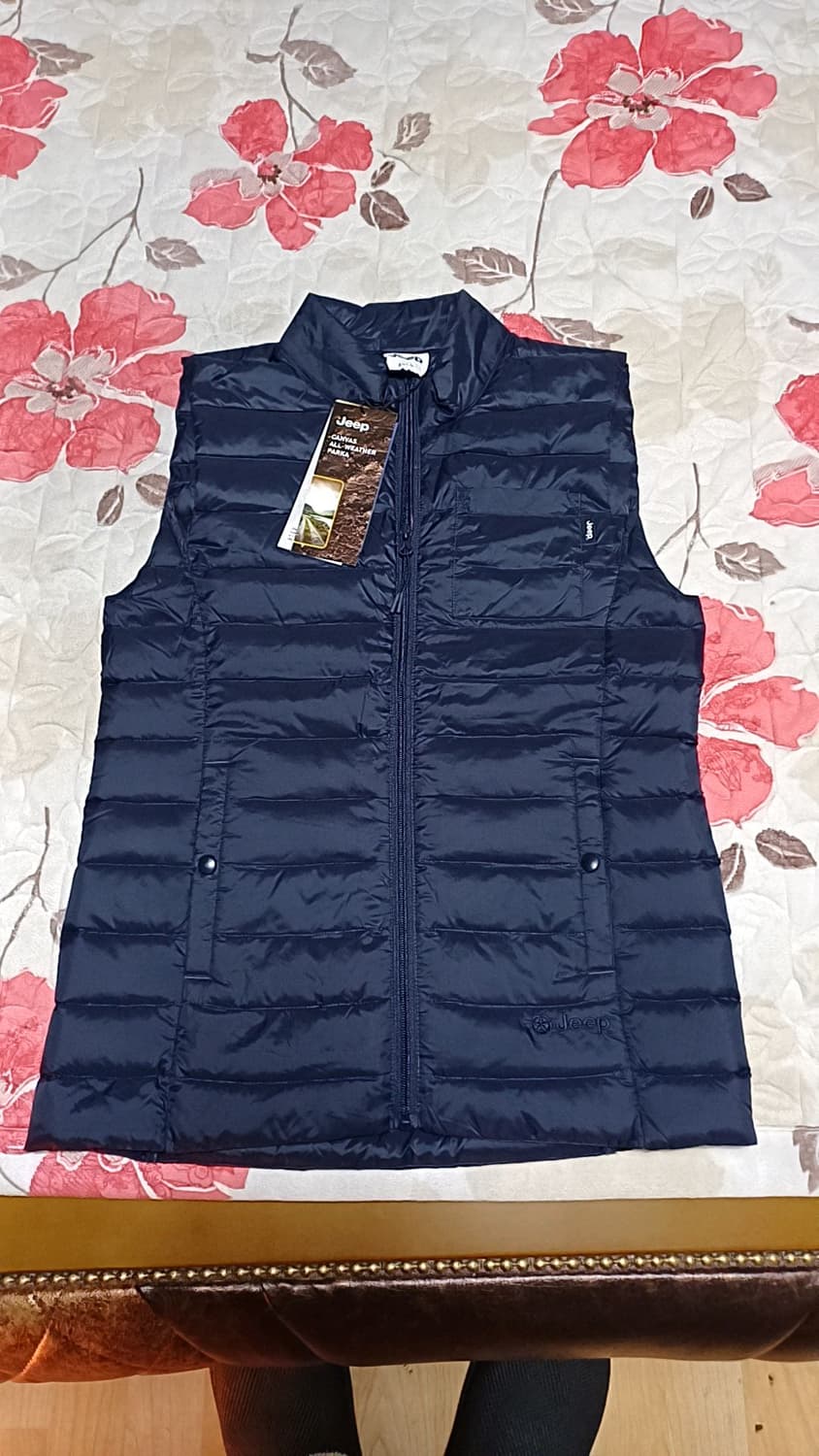 Jeep 오리털경량조끼 90 여성55 가슴46 기장65 상품이미지1
