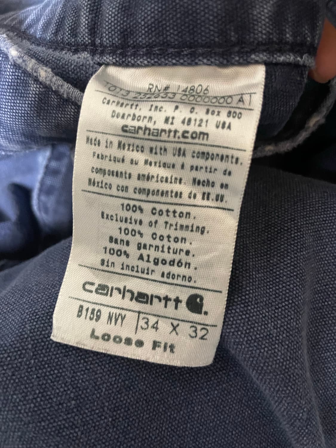 칼하트 싱글니 B159  34x32 상품이미지5