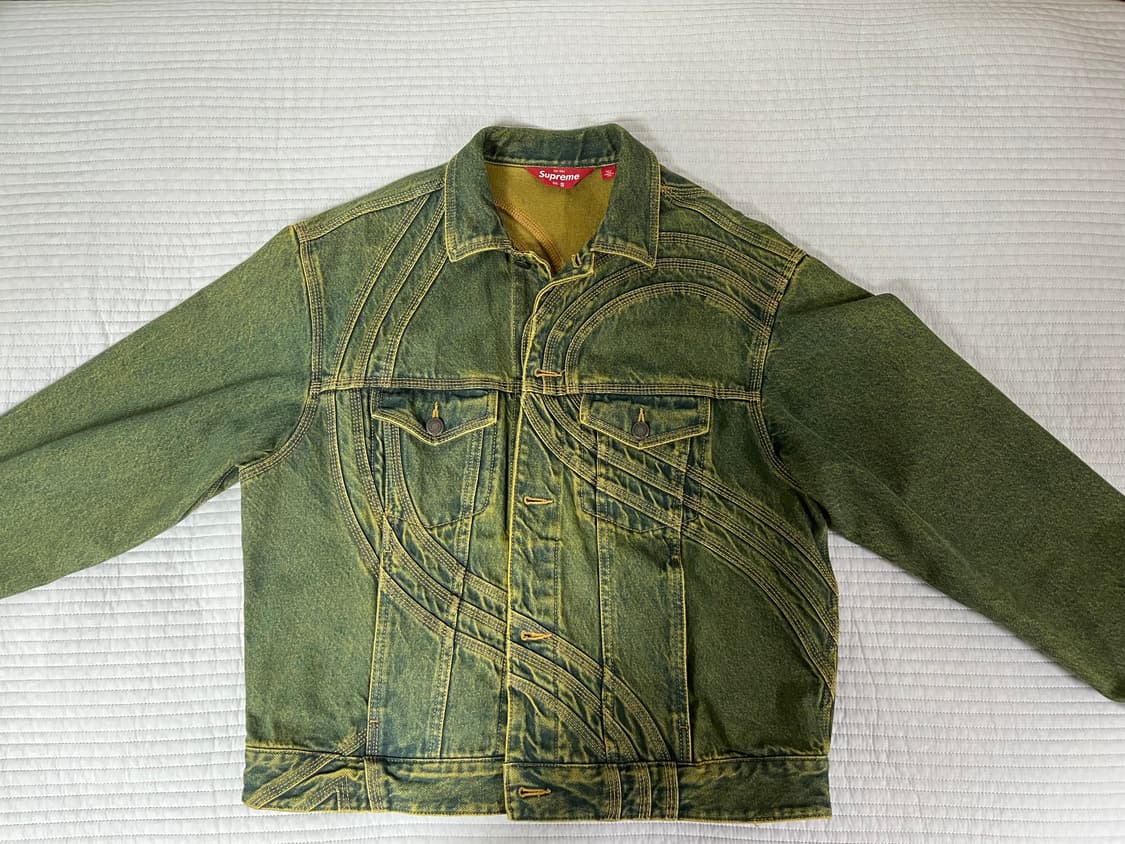 Supreme s logo denim setup dirty green 상품이미지2