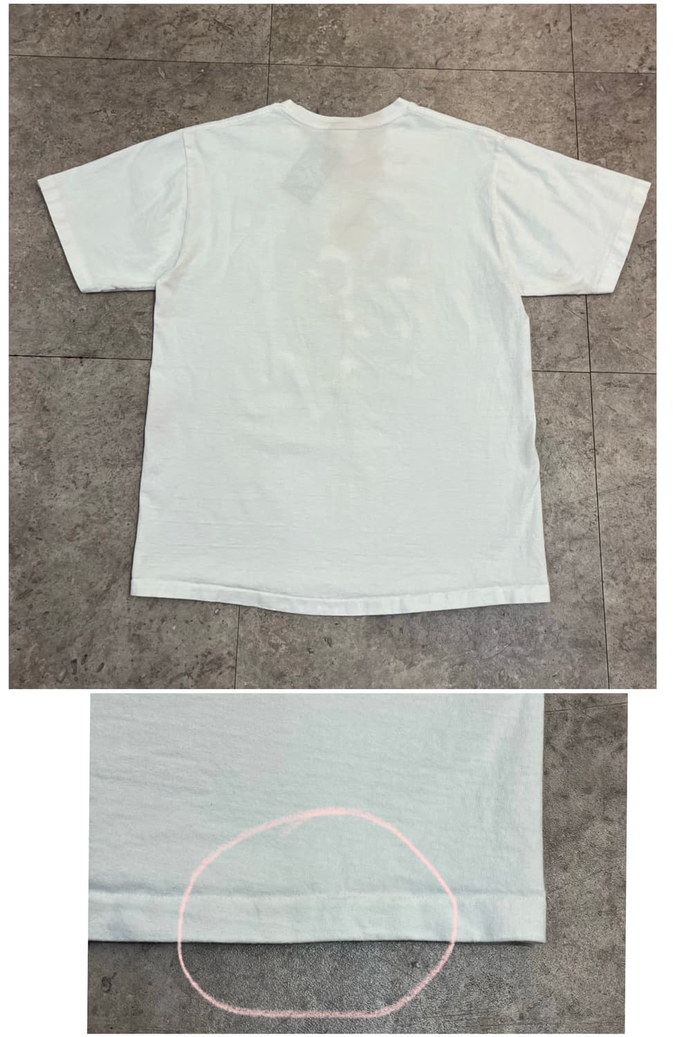 베이프 시티 카모 바이 베이싱 반팔티 화이트 L #csz3926 상품이미지8