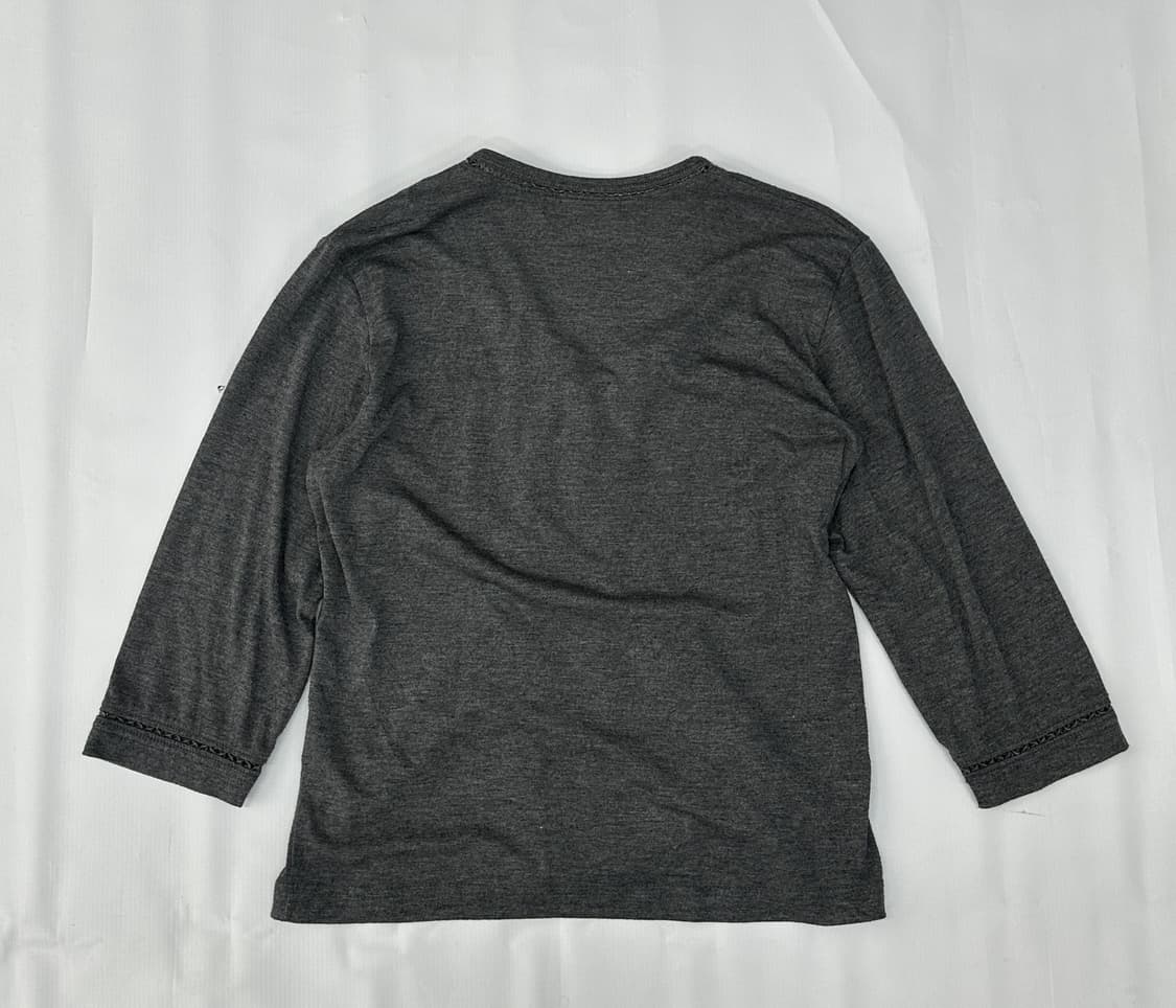 🩶하구미의 에스닉 차콜 가디건🩶레이어드 7부 그런지 오리엔탈 베이직 상품이미지3