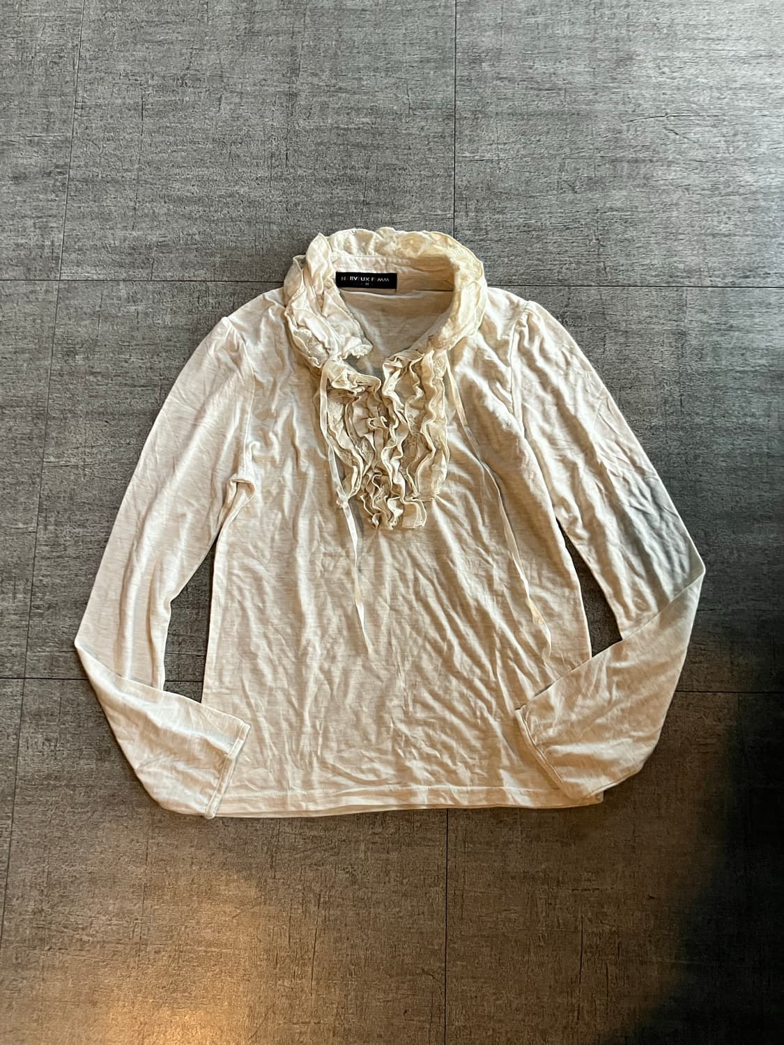 일본빈티지 Nerveuxfemme 모리걸 달천깔페어리 러플 긴팔티셔츠 상품이미지1