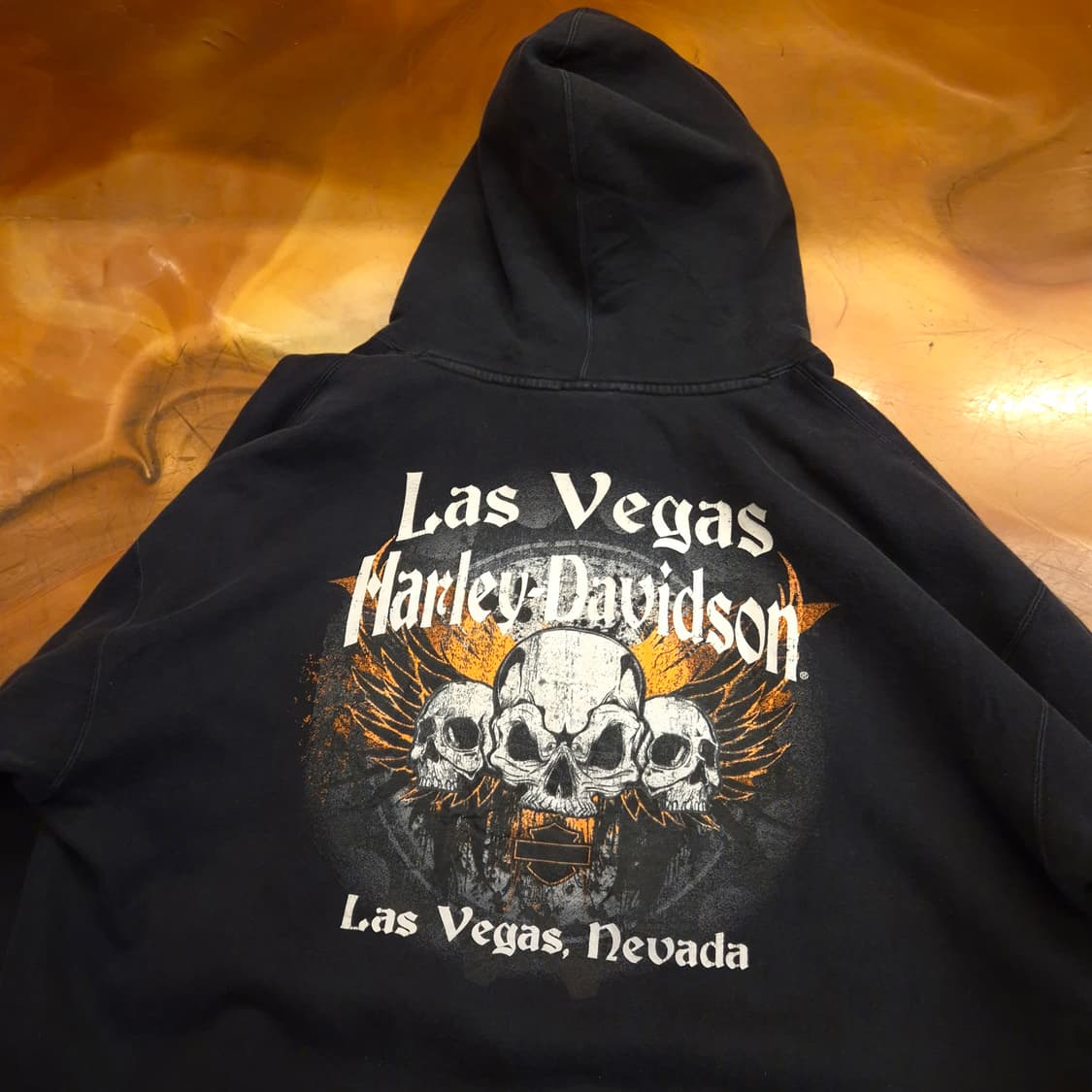 할리데이비슨 전ㆍ후면 프린팅 후드티 XL 상품이미지4