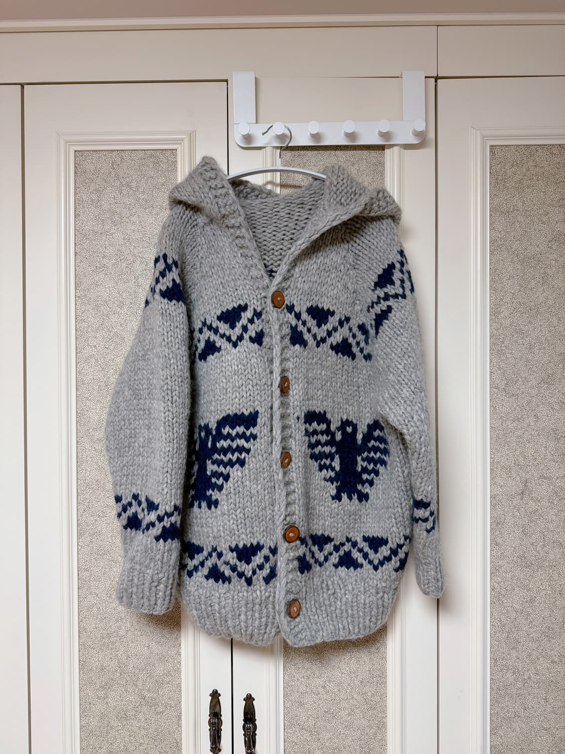 헤비울 코위찬 후디 니트 가디건 빈티지 상품이미지1