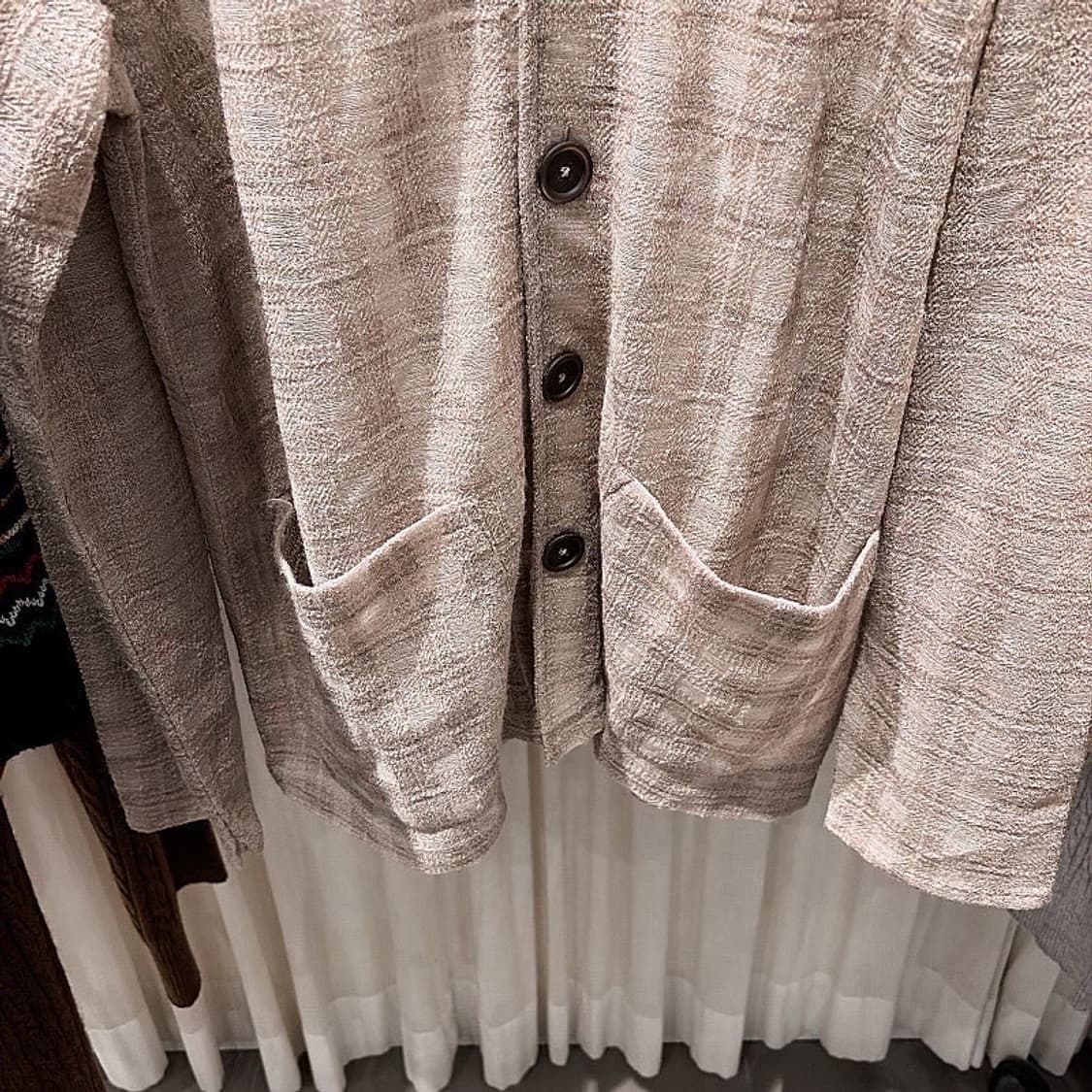 (정품/새상품) OUR LEGACY 아워레가시 남성 베이지 체크 가디건 상품이미지3