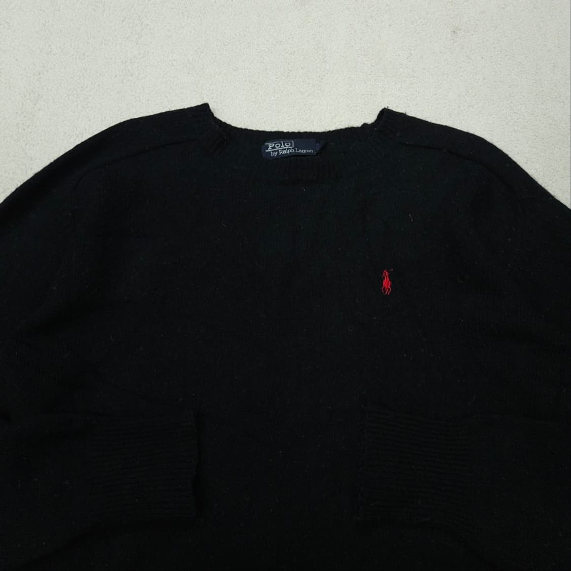 90s 폴로 랄프 로렌 울 니트 100 블랙 상품이미지3