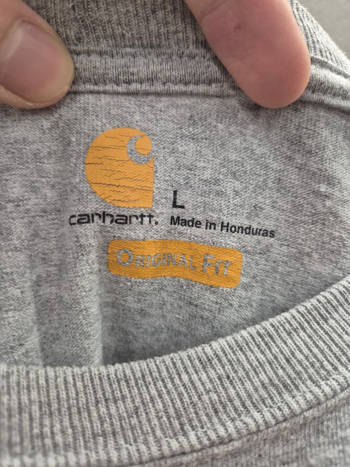 칼하트 맨투맨 그레이 L 상품이미지5