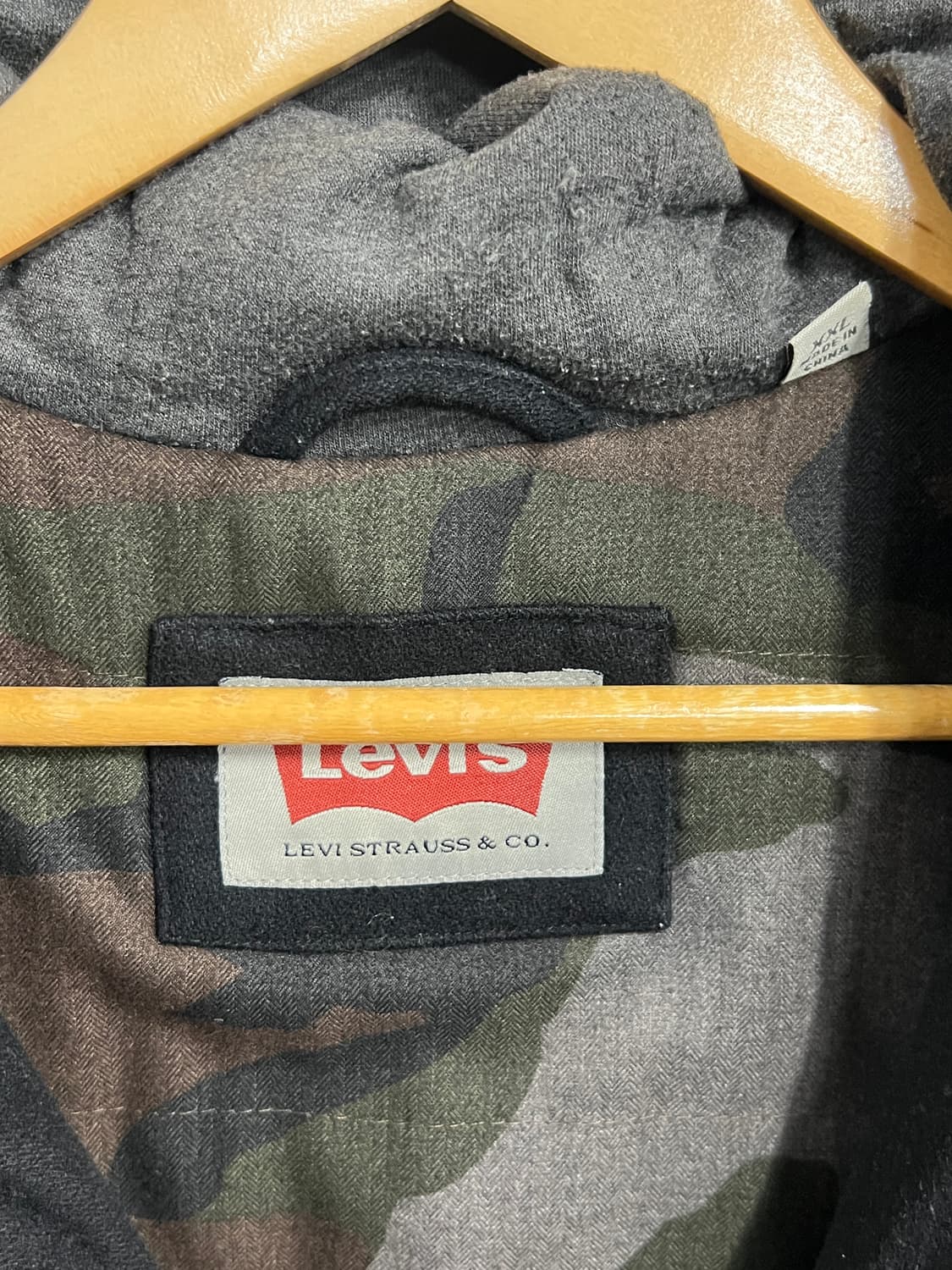 Levis 리바이스 카모플라쥬 울 블렌드 후드 자켓 상품이미지3