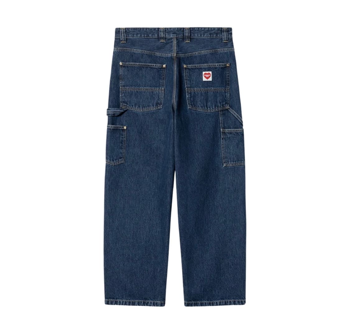칼하트 WIP 더블 니 팬츠 블루 스톤 워시드 새상품 M사이즈 팝니다 상품이미지1