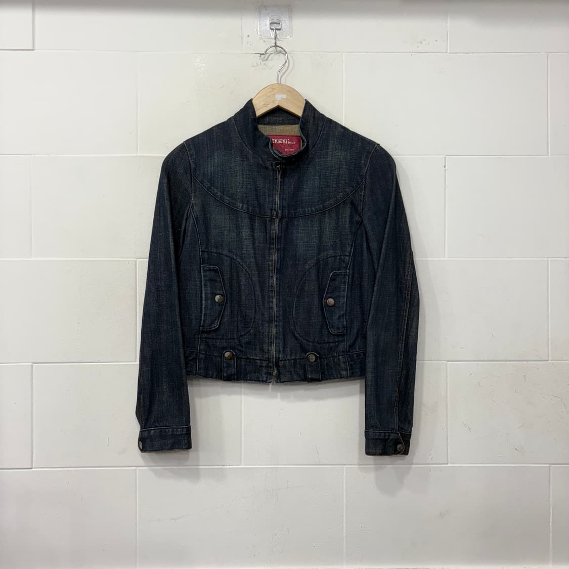 빈티지 icekeki 크롭 데님자켓 상품이미지1