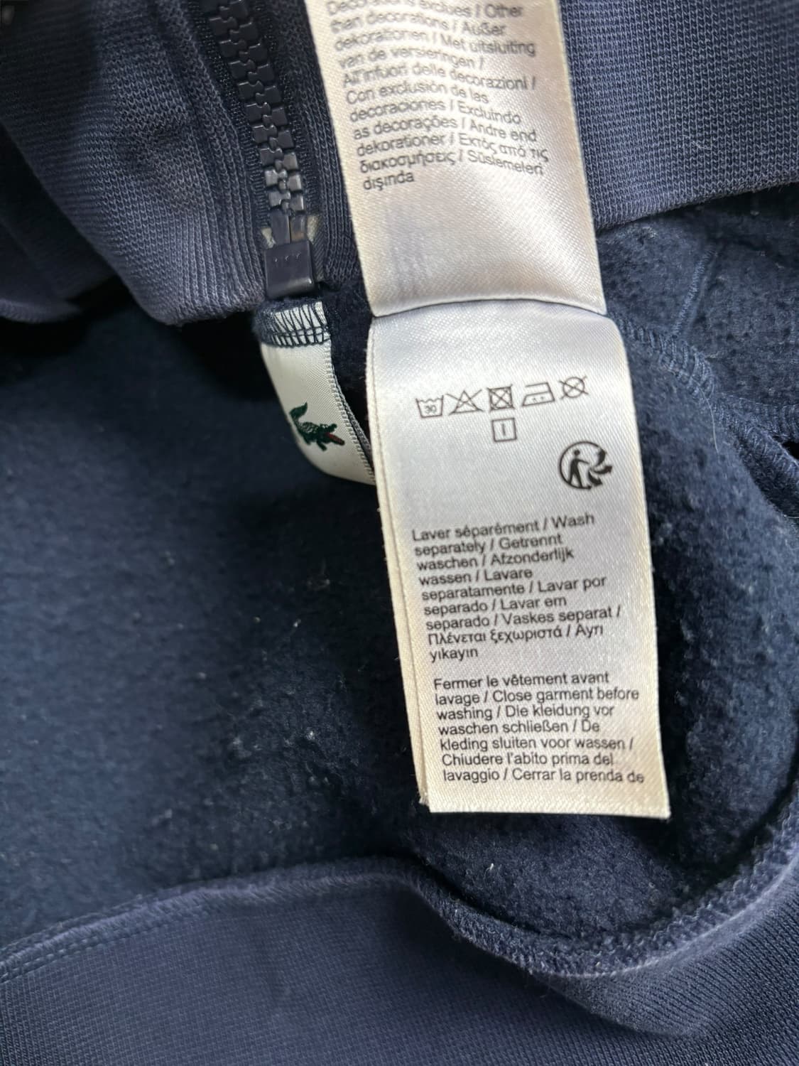 라코스테 후드집업 네이비 상품이미지9