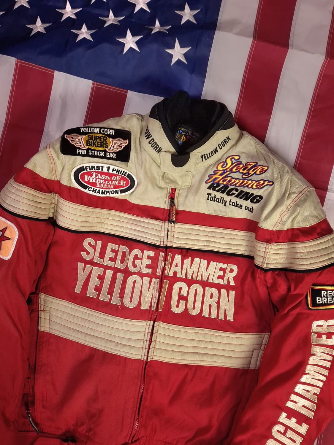 오리지날 옐로우콘 B.R.P 레이싱 라이더자켓 상품이미지2