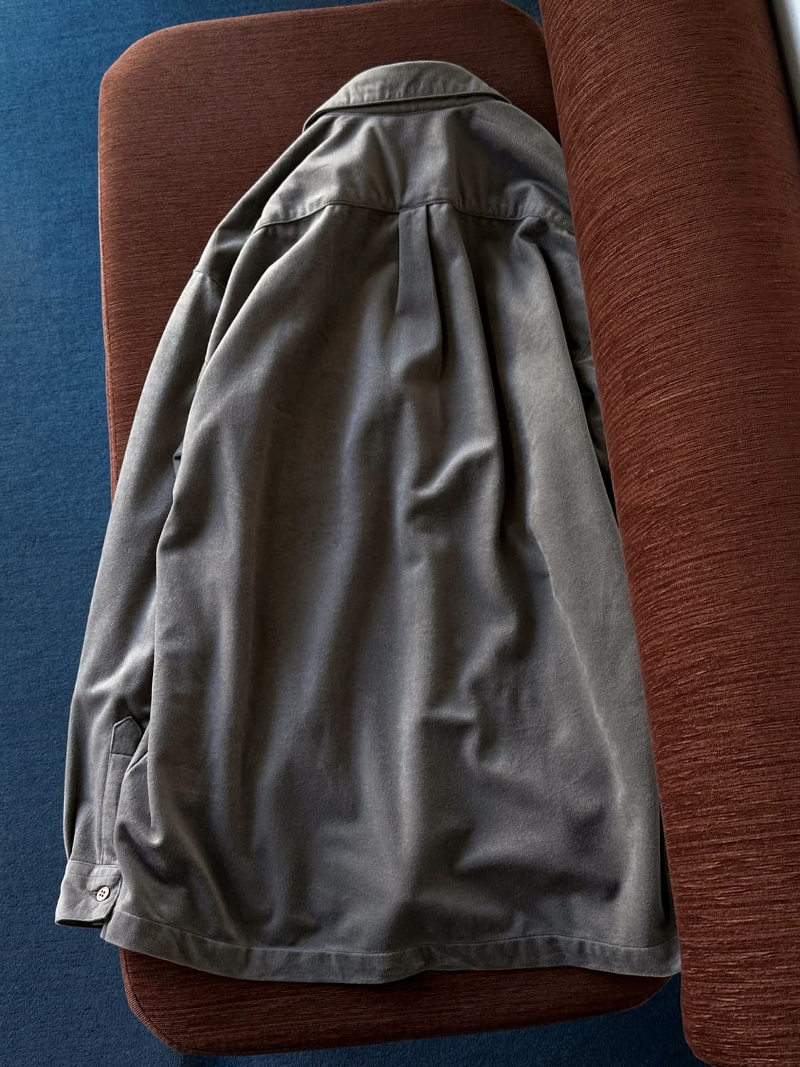 Velour touch fleece wide shirt 상품이미지7