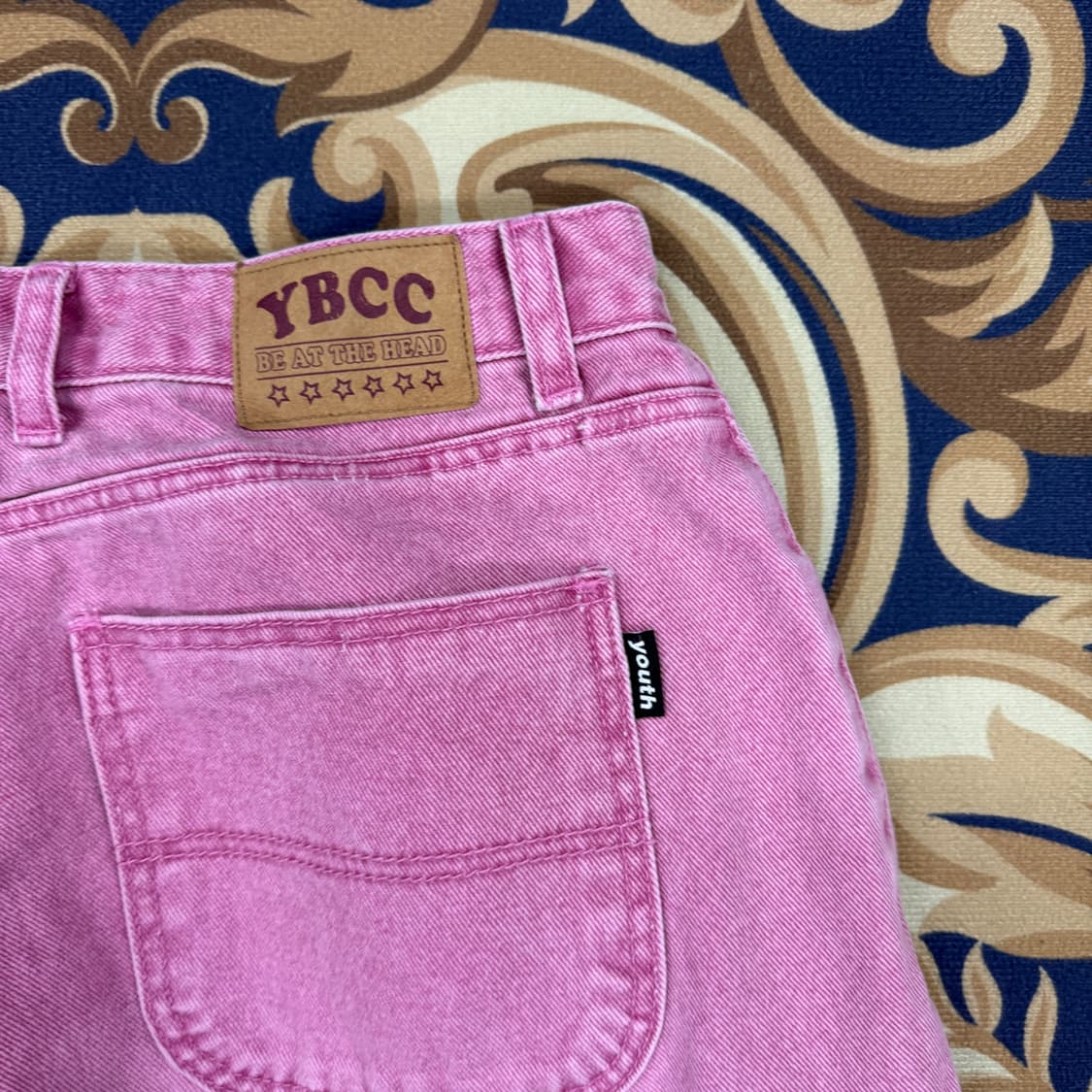 (L)유쓰베스 YBCC 카고데님팬츠(핑크) 상품이미지5