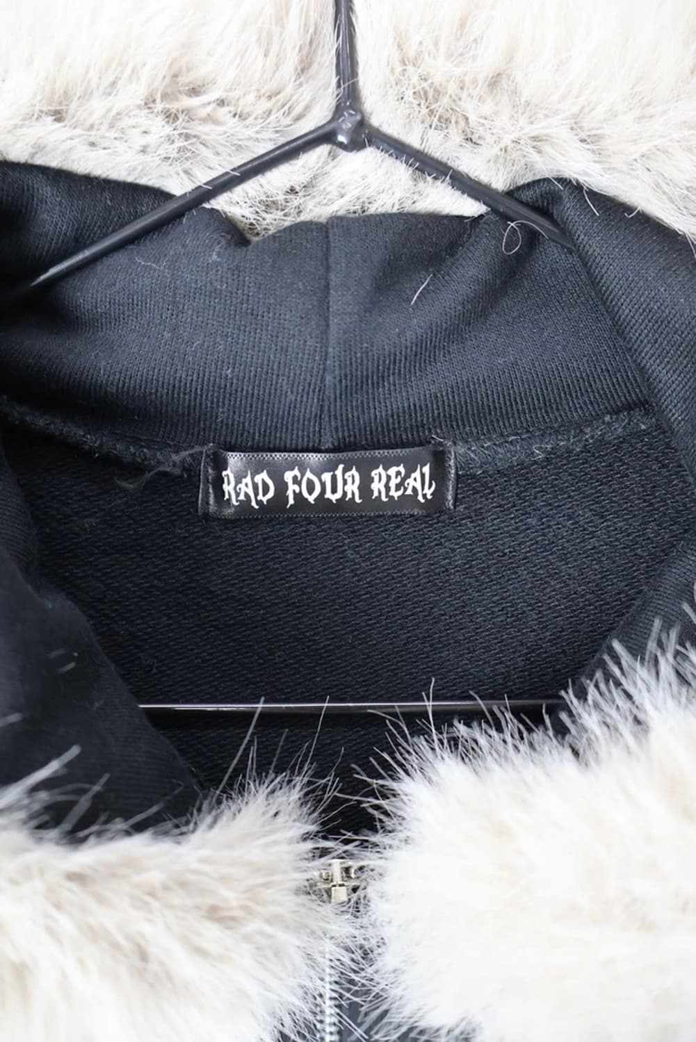 RAD FOUR REAL Fur Hood Zip Hoodie 상품이미지7