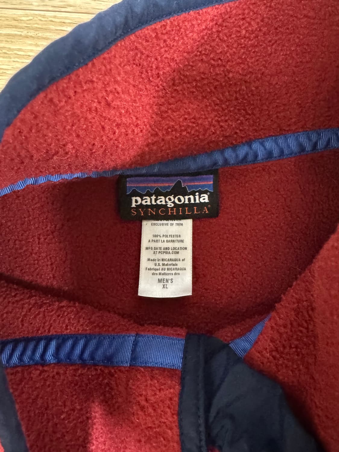 파타고니아 신칠라 다크레드 XL 상품이미지4