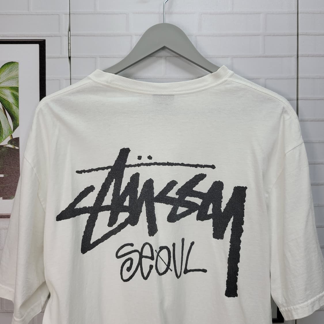 STUSSY 스투시 서울 반팔 티셔츠 화이트 상품이미지6