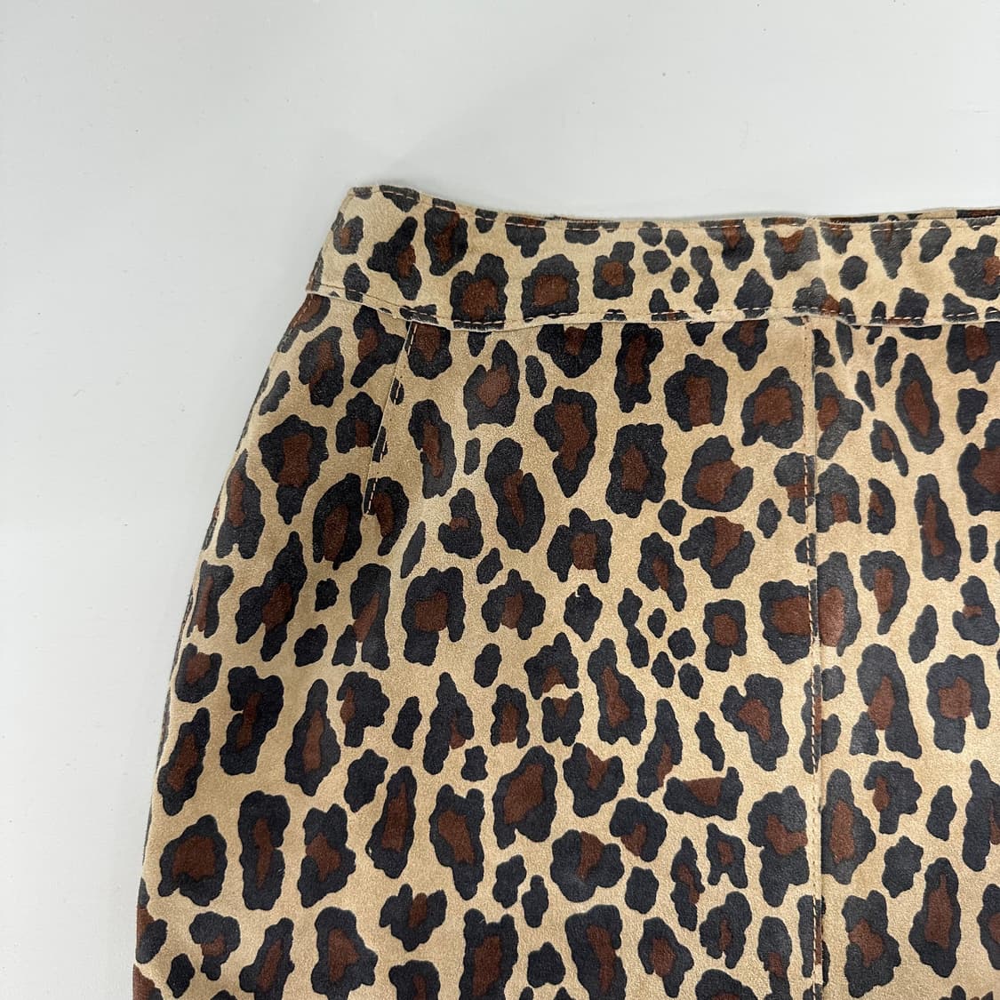 돌체앤가바나 레오파드 베라펠레 가죽 스커트 상품이미지3
