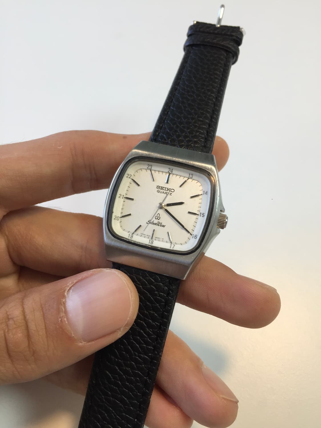 80s seiko silver wave square quartz 상품이미지3