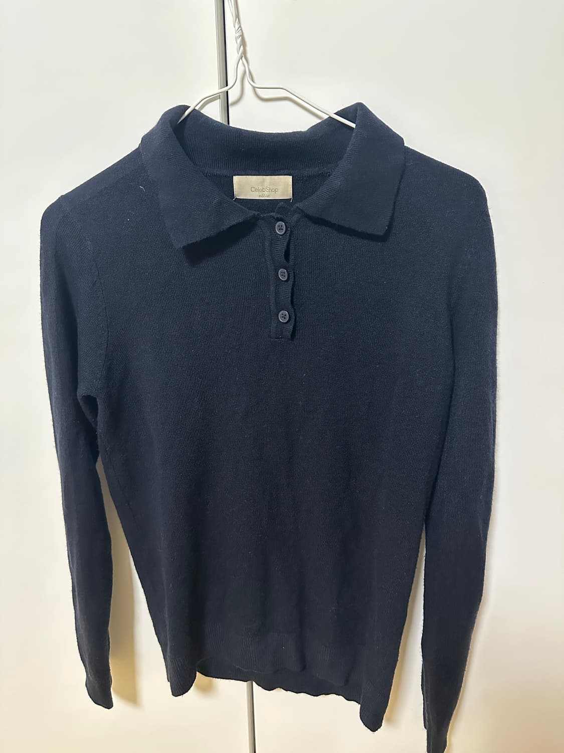 카라니트 남색 네이비 카라니트 남색니트 네이비니트 상품이미지1