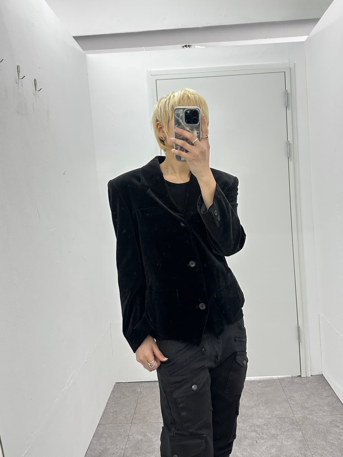 Y’s bis Cropped Velvet Jacket 상품이미지8