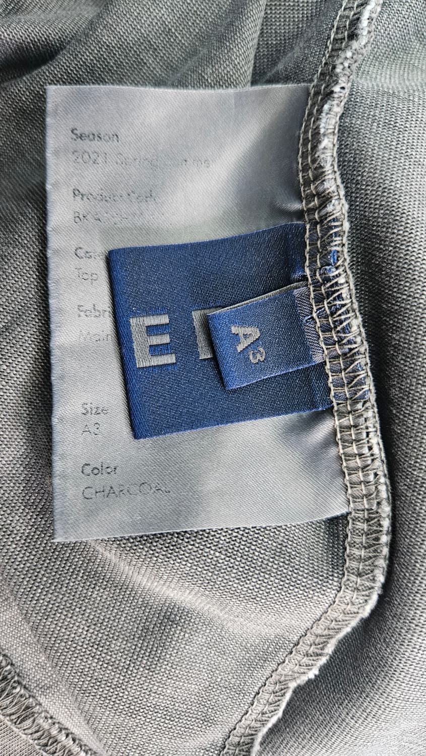 ADERERROR 차콜 워싱 스티치포인트 반팔티  (A3)
 상품이미지5