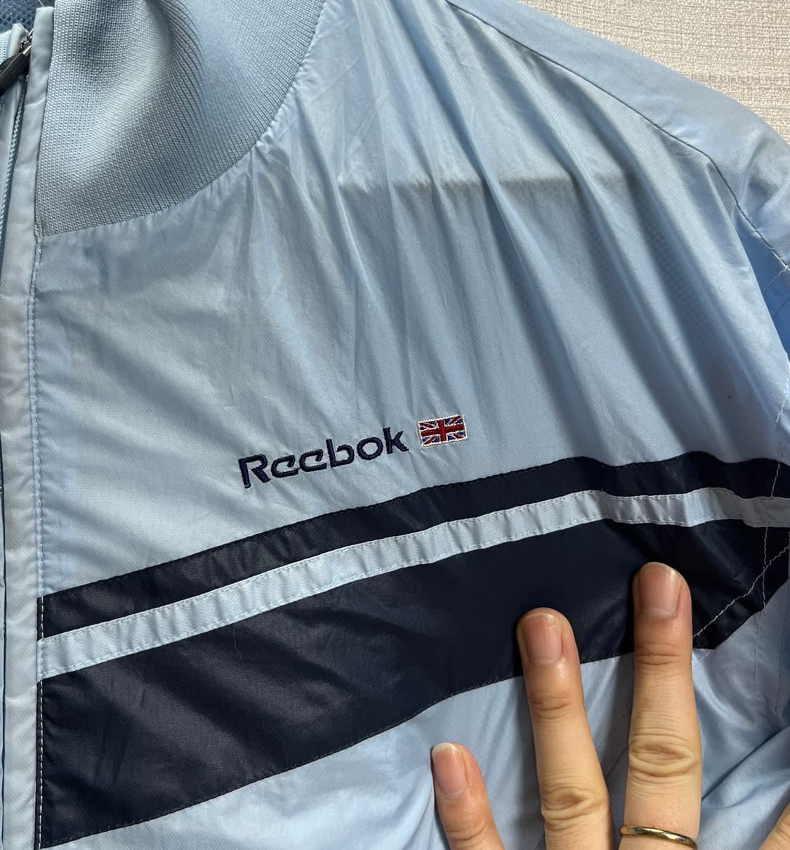 공용 리복 블루종 바람막이 자켓 점퍼 100 상품이미지5