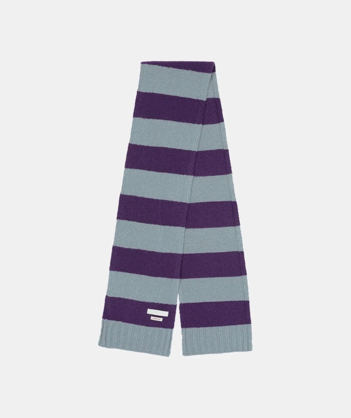 오헤시오 스트라이프 패턴 머플러 퍼플 블루 상품이미지1