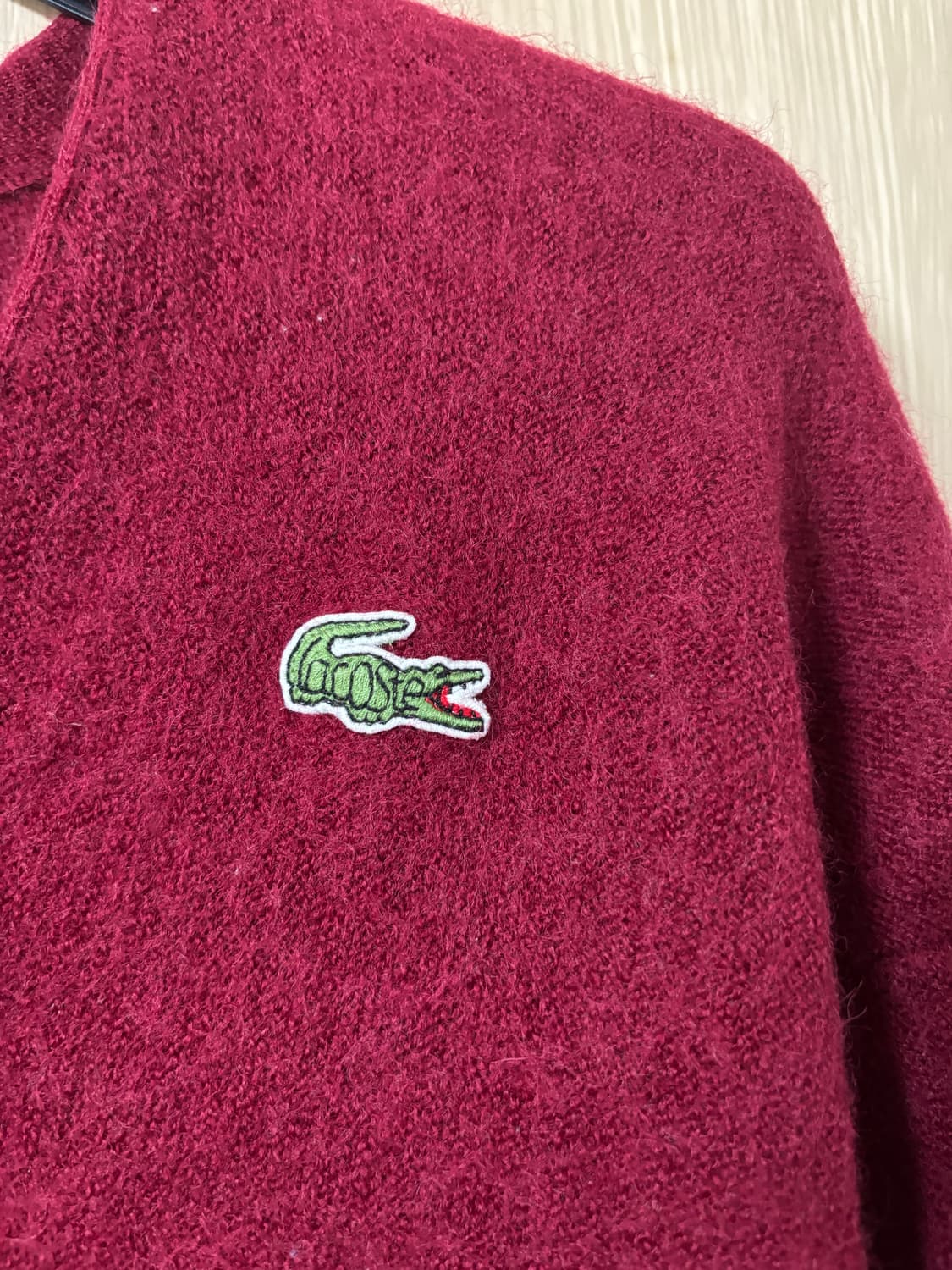 라코스테 버건디 가디건 상품이미지3