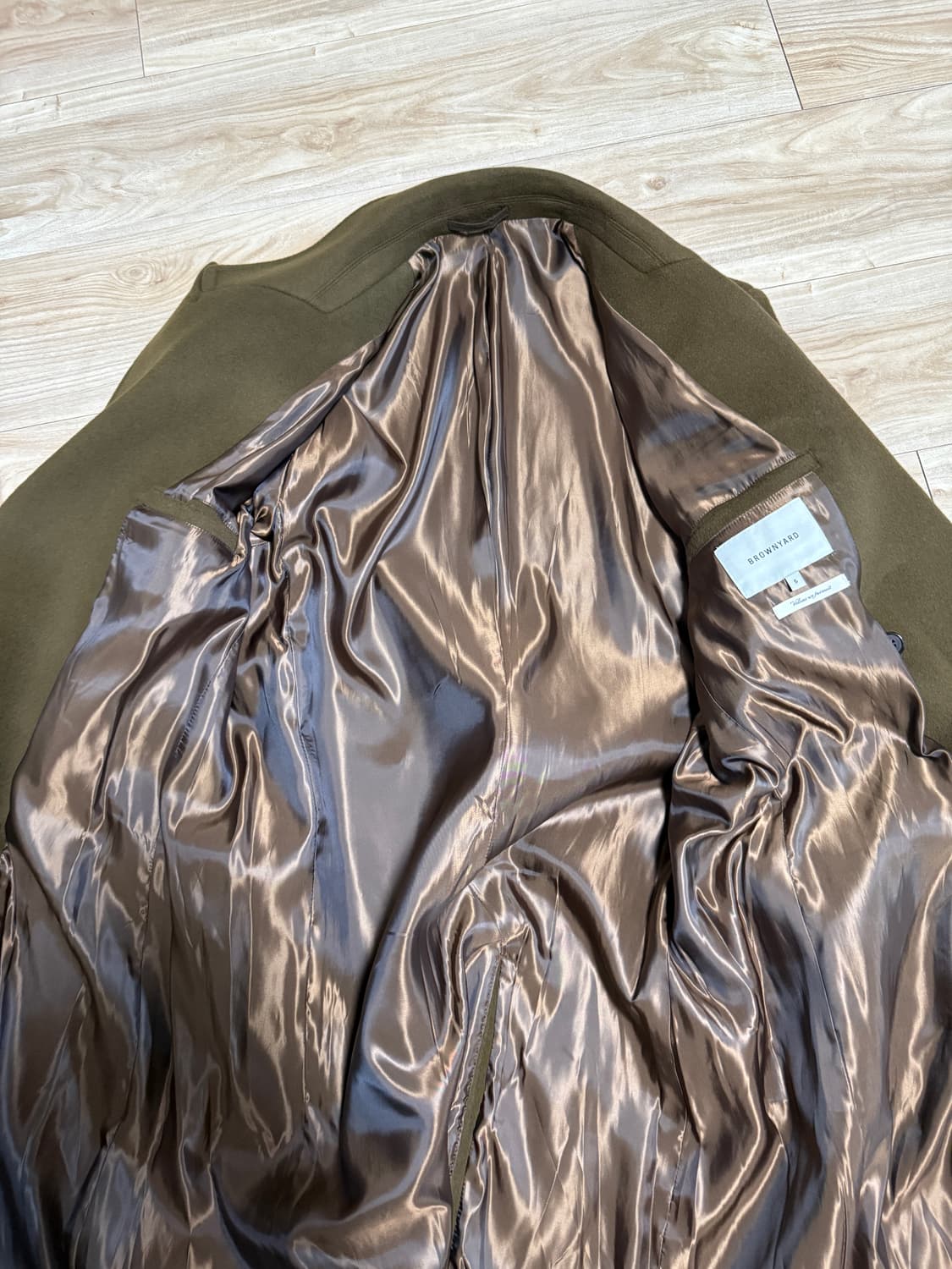 [5] 브라운야드 더블 브레스티드 코트 모카 상품이미지4