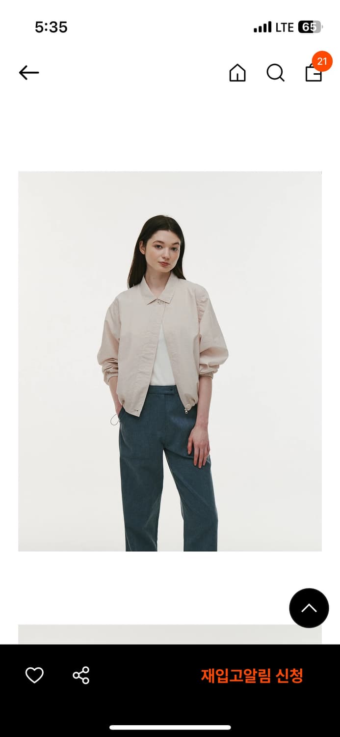 샵레터 Pina 윈드 점퍼 빈티지 핑크 상품이미지3