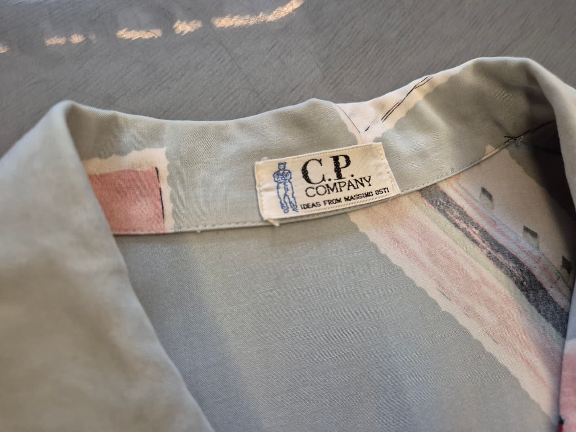 80s C.P COMPANY 오픈카라 셔츠 상품이미지6