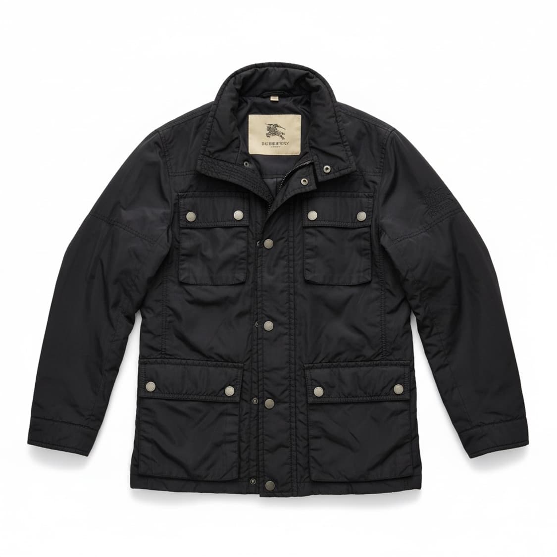 버버리 정품 밀리터리 스타일 필드 블랙 자켓 S 상품이미지1