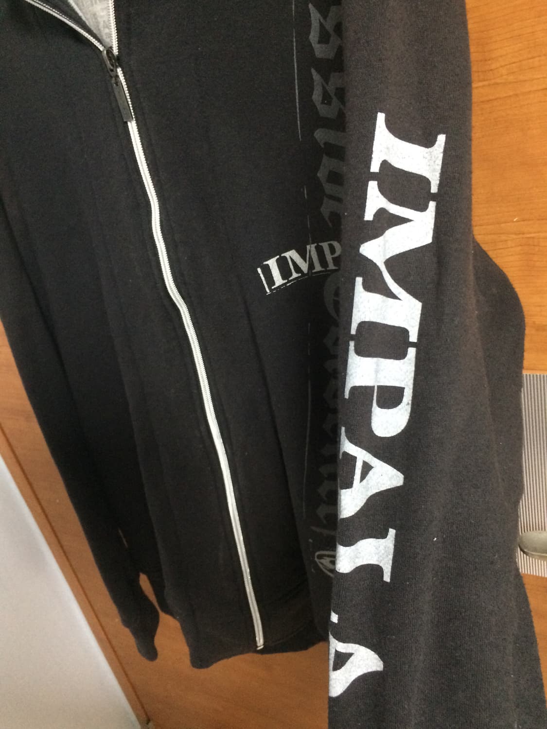 Impala 펑크 레터링 레이어드 후드집업 상품이미지2