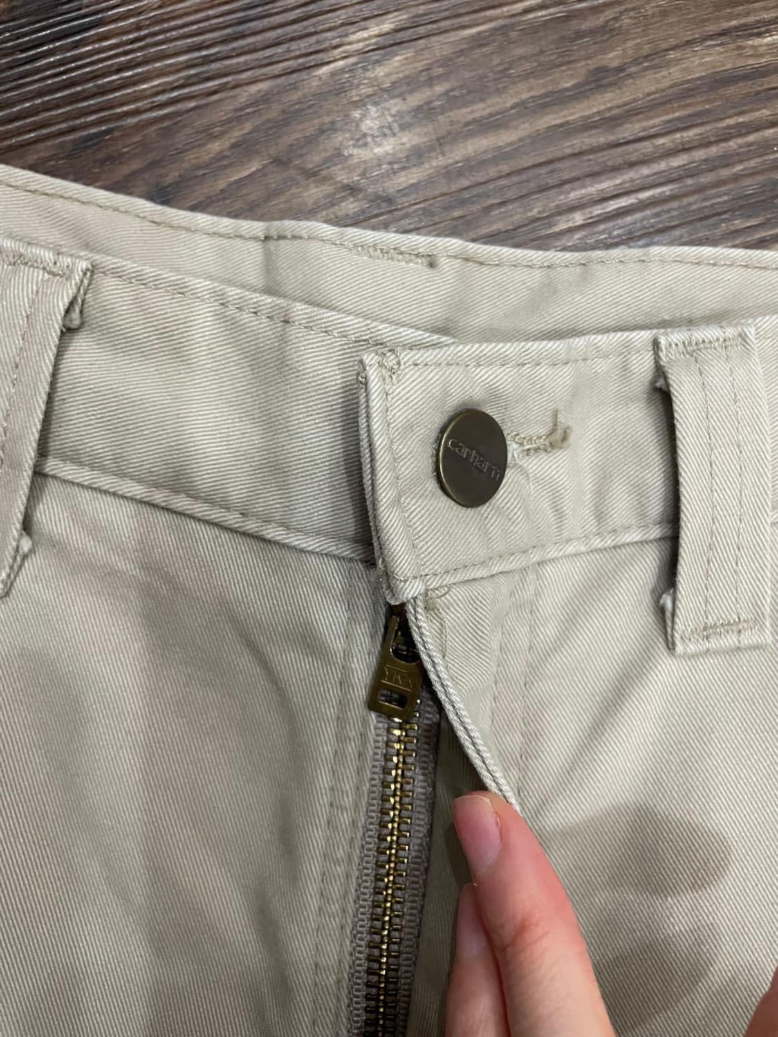 칼하트 덩가리 카펜터 워크 팬츠 베이지 상품이미지5
