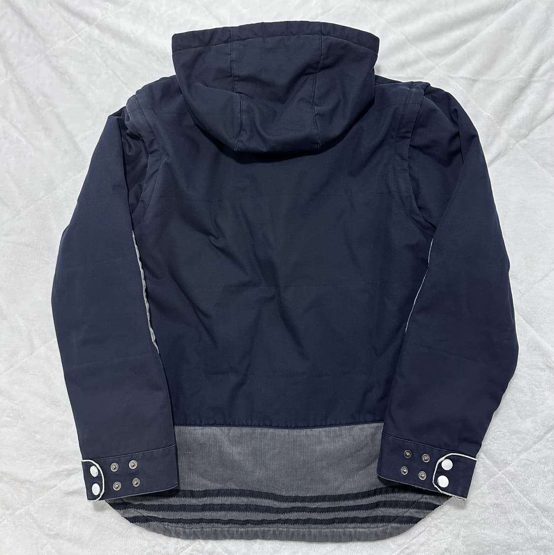 아디다스 후드 배색 패치 워크 자켓 상품이미지5