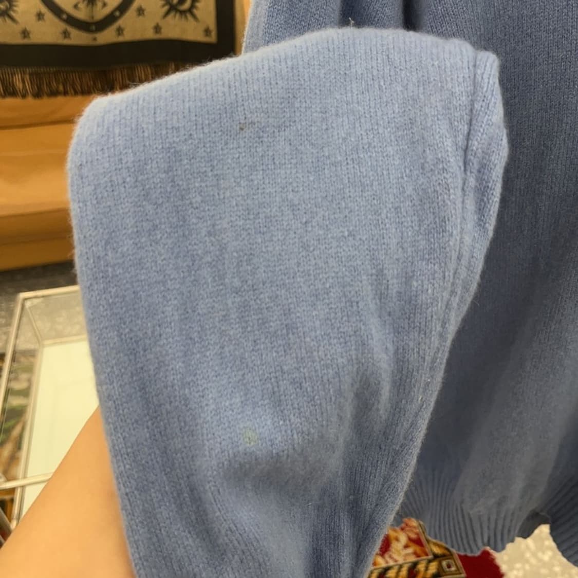 버버리 램스울 오버핏 반집업 니트 스웨터 95 C06360 상품이미지7