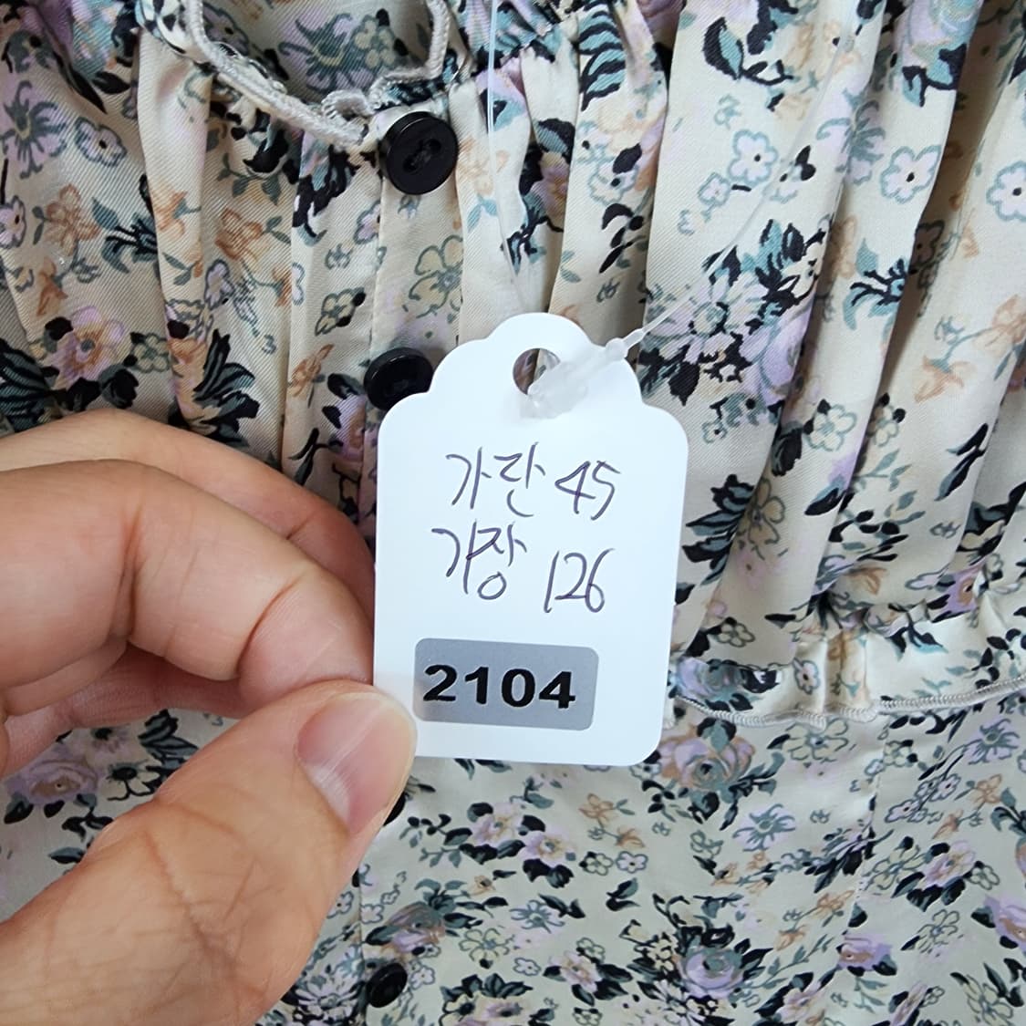 자라 꽃무늬 패턴 롱 원피스 상품이미지10