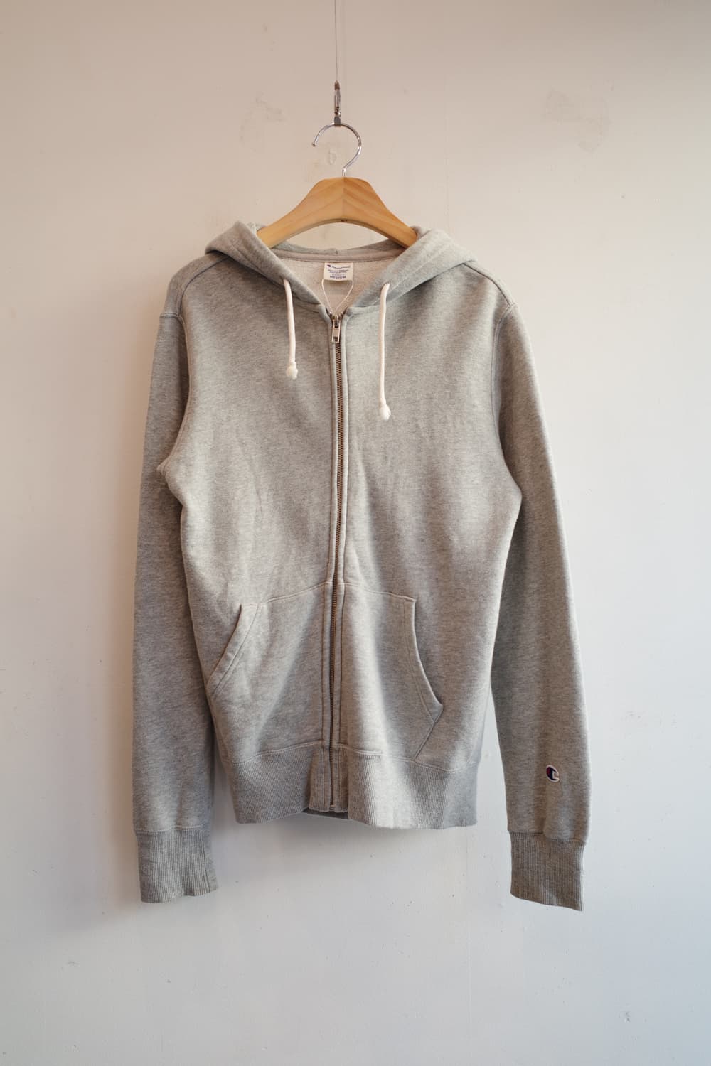 Champion 챔피온 그레이 후드 집업 상품이미지1