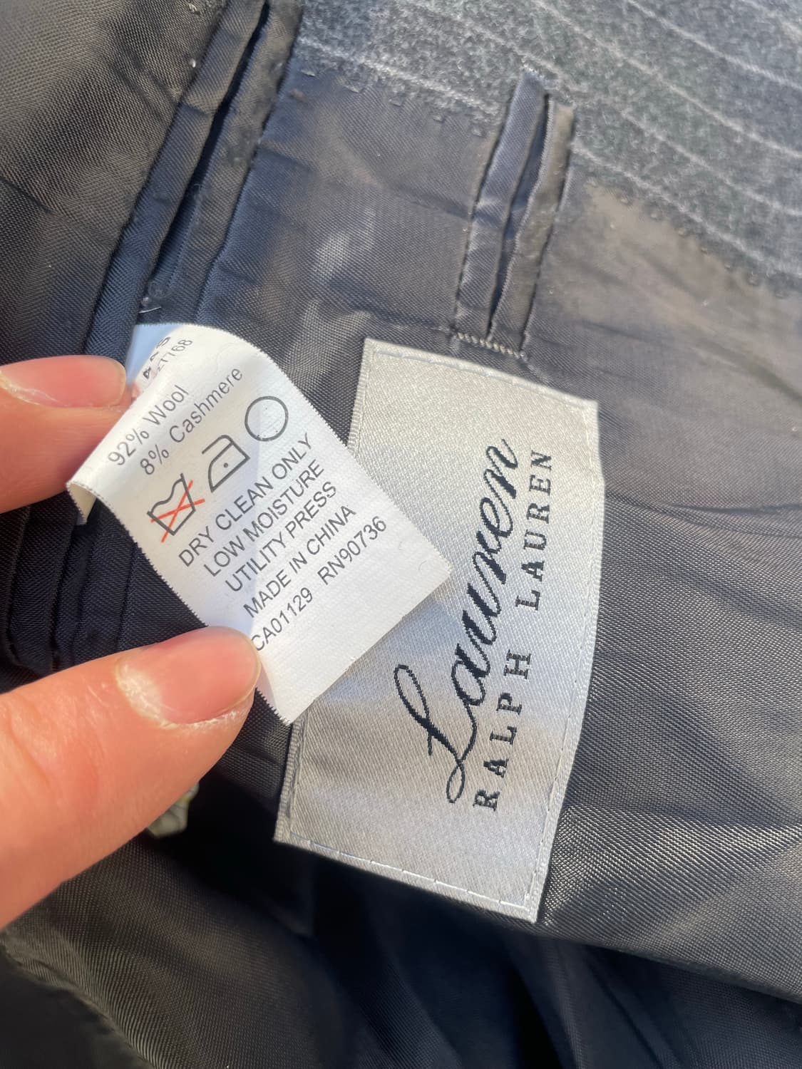 로렌랄프로렌 울 캐시미어 스트라이프 블레이져 상품이미지9