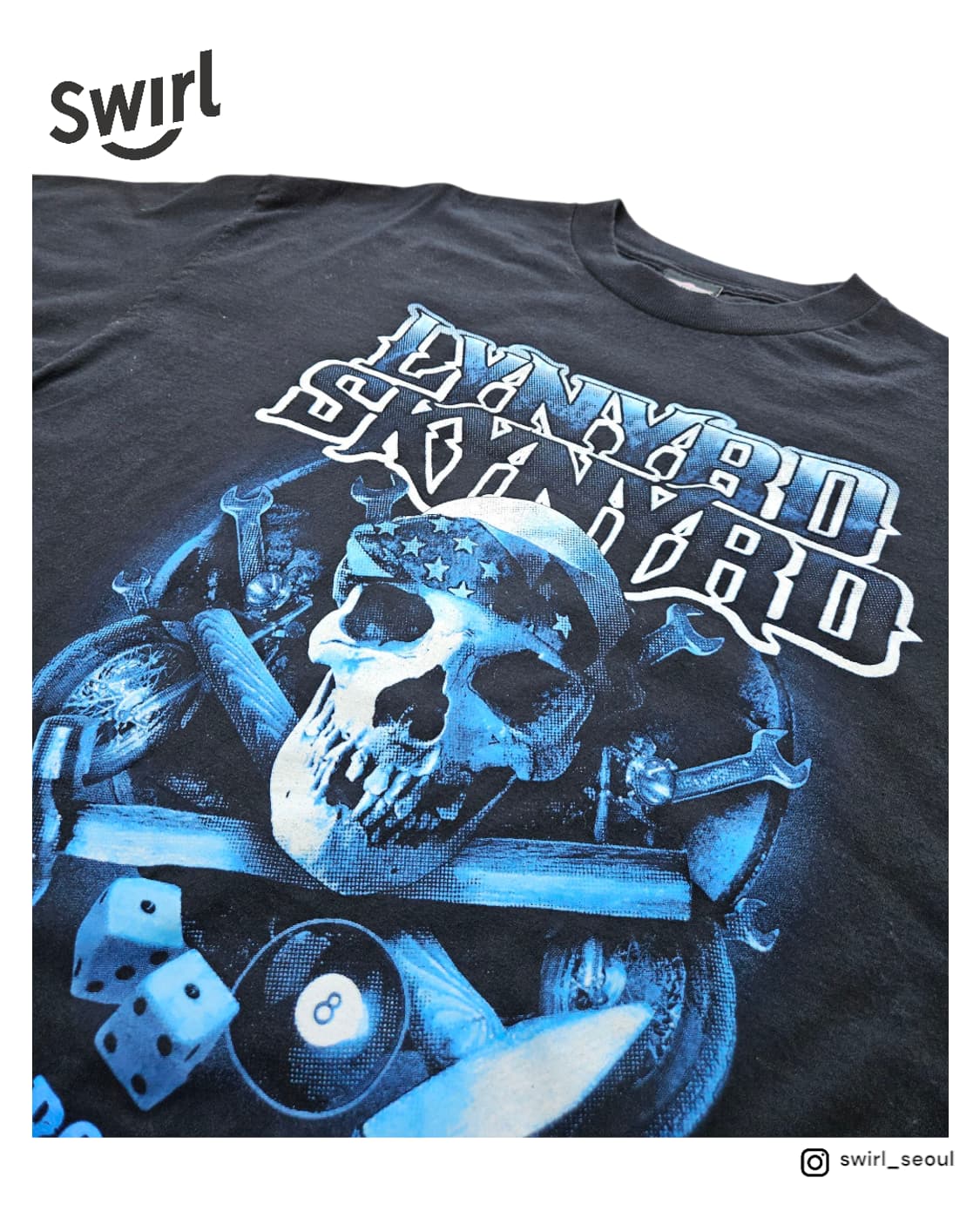Lynyrd skynyrd skull t-shirts 상품이미지2