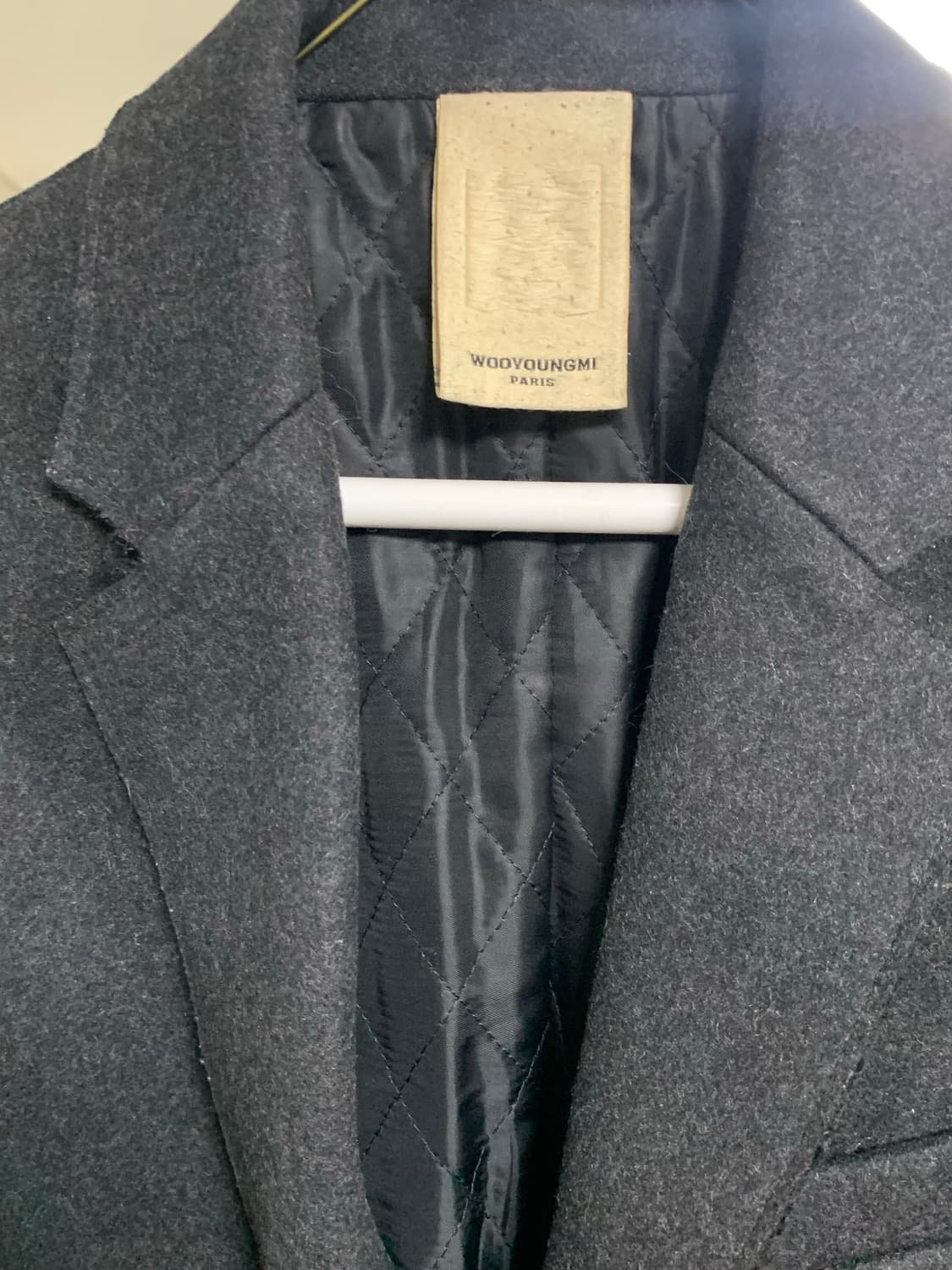 우영미 울 차콜 코트 48사이즈 상품이미지2