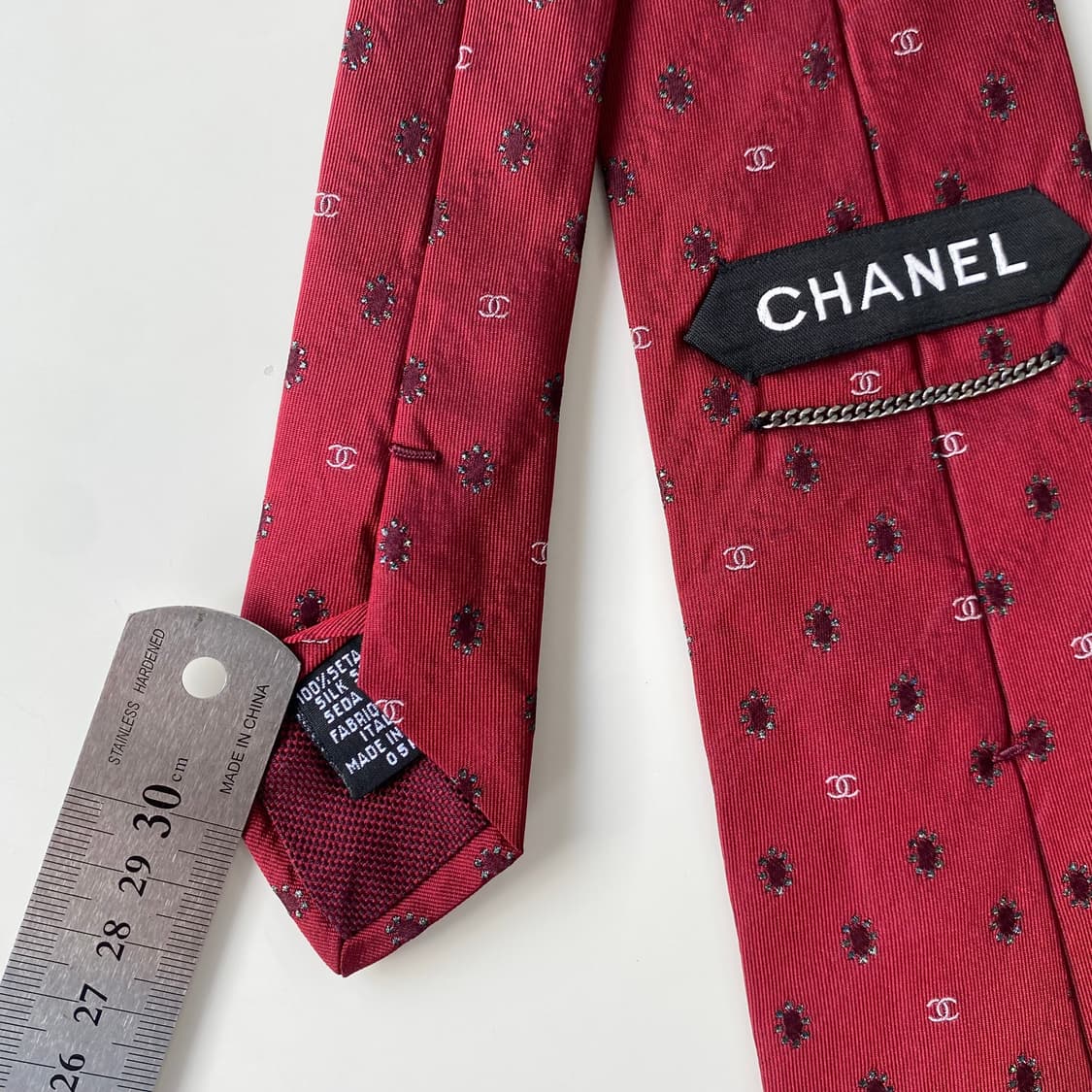 샤넬(CHANEL)모노그램 명품 정품 넥타이 상품이미지5