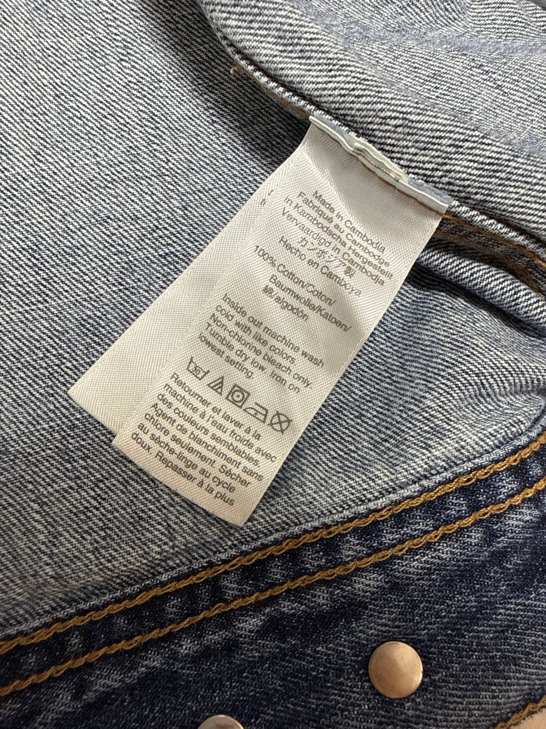 80s~00s 빈티지 J.Crew 데님 트러커 자켓 상품이미지9