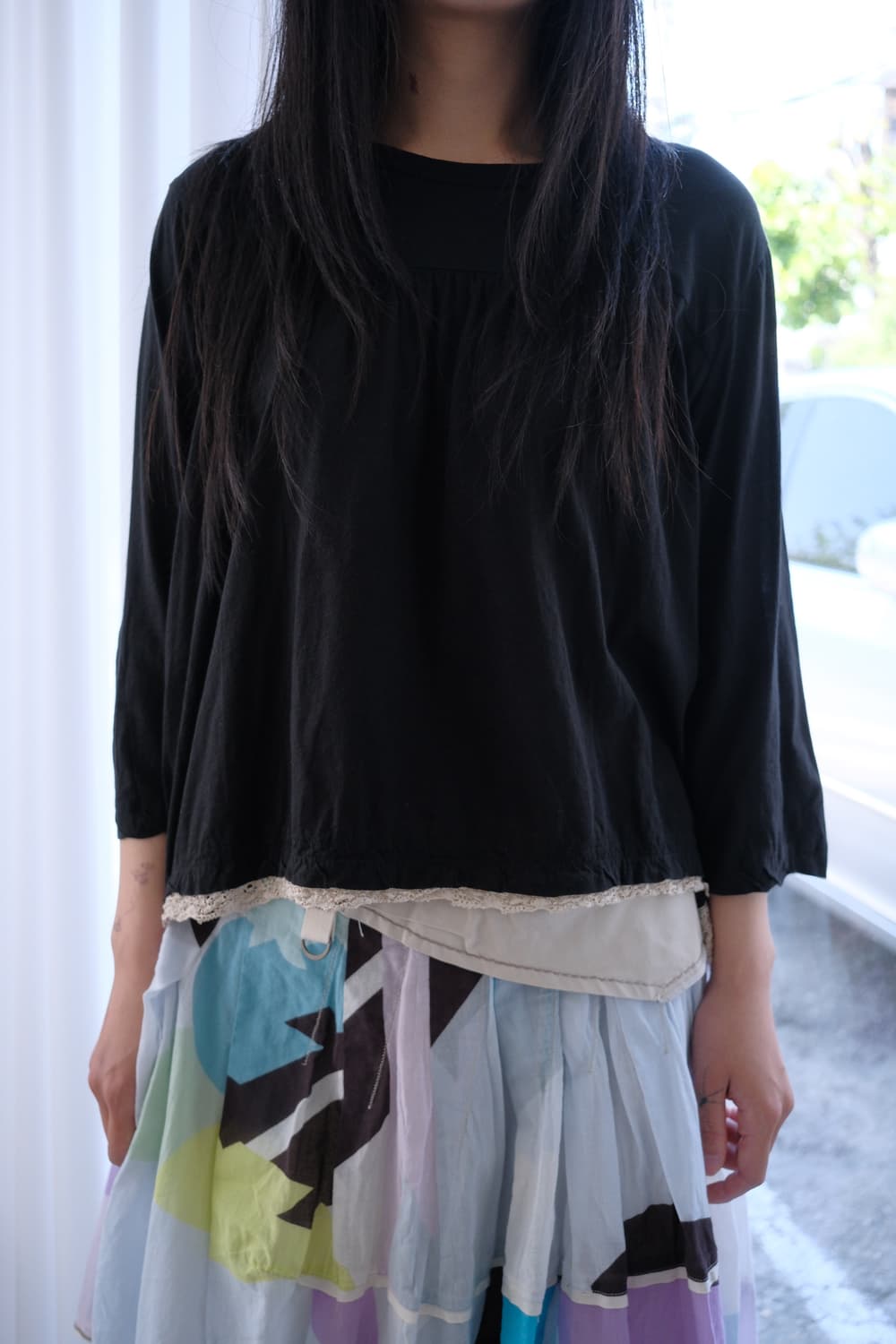 Lace transformed top 상품이미지3