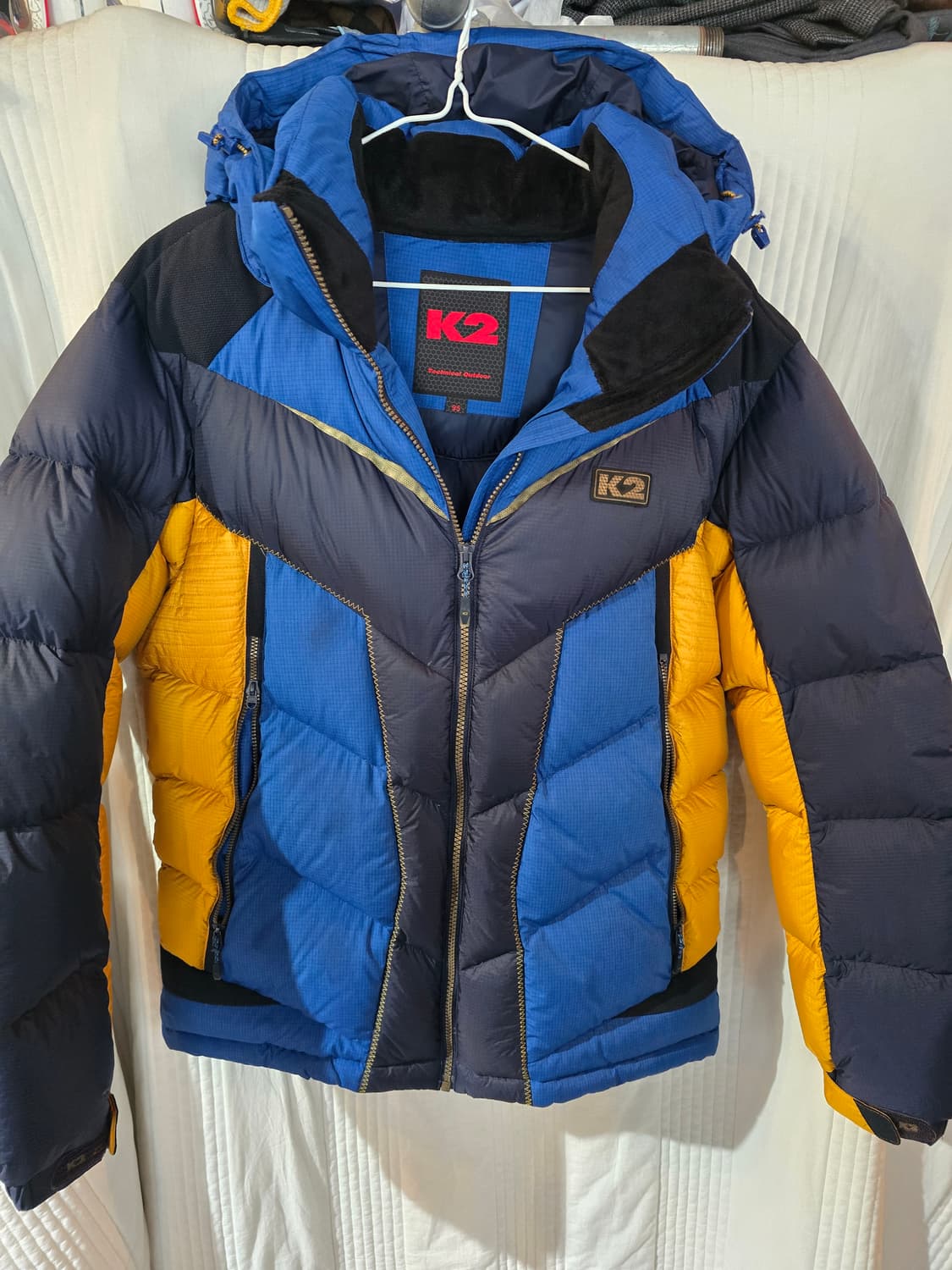K2 블루/옐로우 오리털패딩 점퍼 상품이미지2