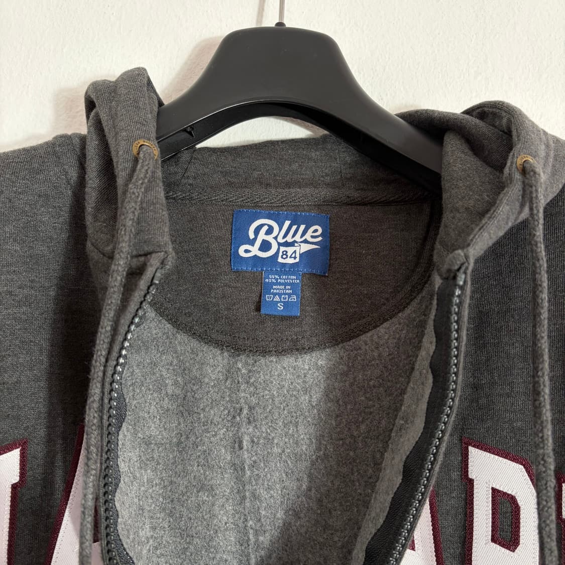 잔스포츠 Harvard 기모 후드집업 차콜(S) 상품이미지3